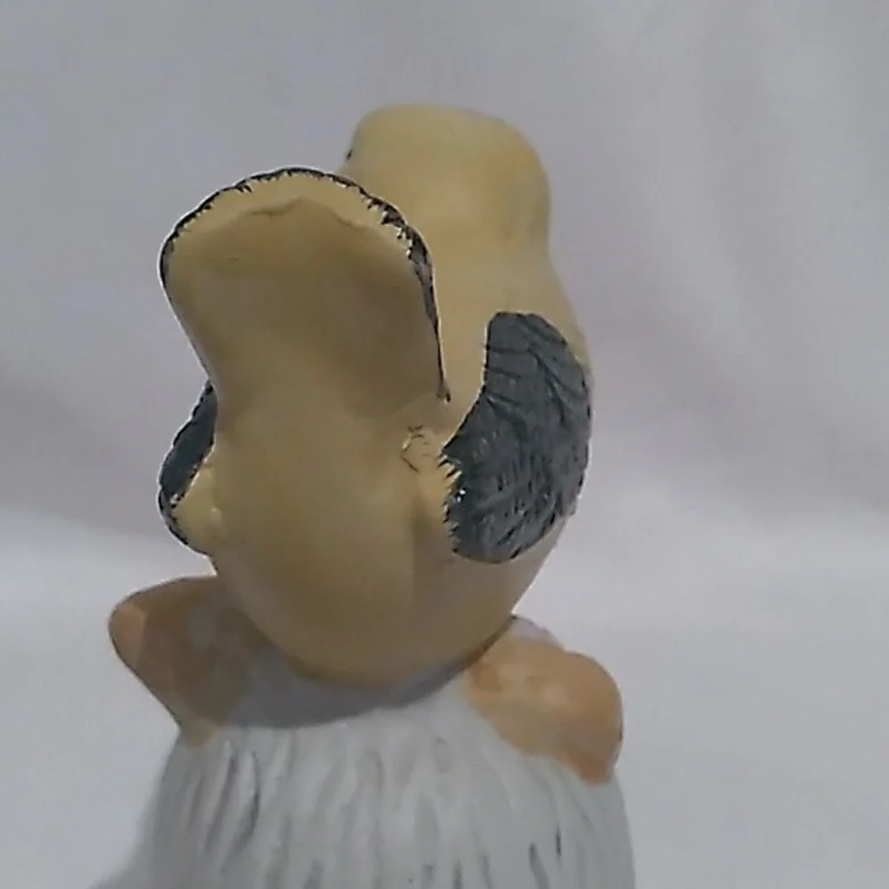 Vintage Yellow Finch Bird Bone-china Bell (S1)